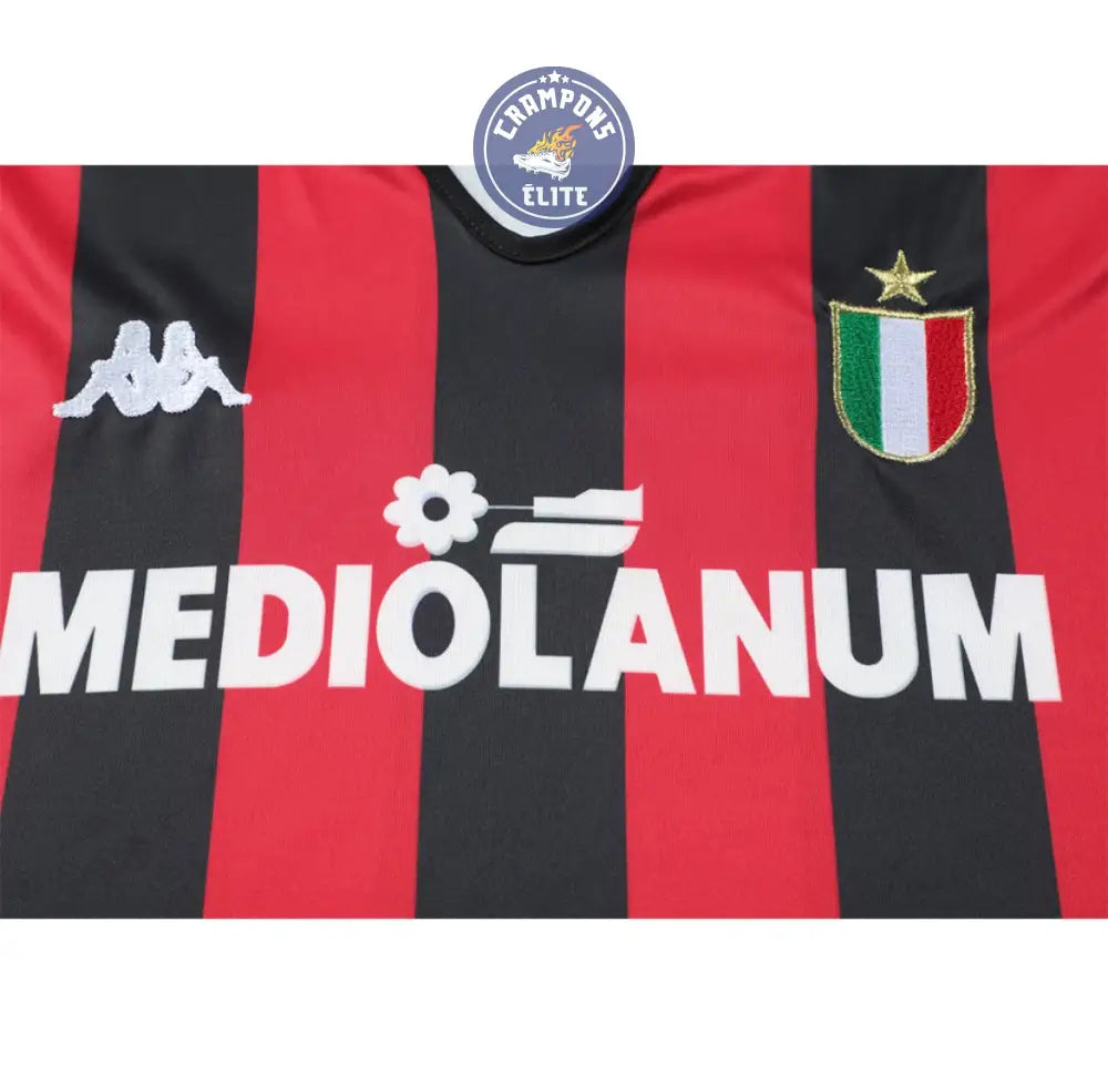 AC Milan 1988/89 Domicile à manches longues