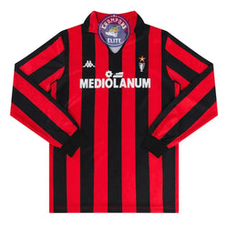 Image of AC Milan 1989/90 Domicile à manches longues