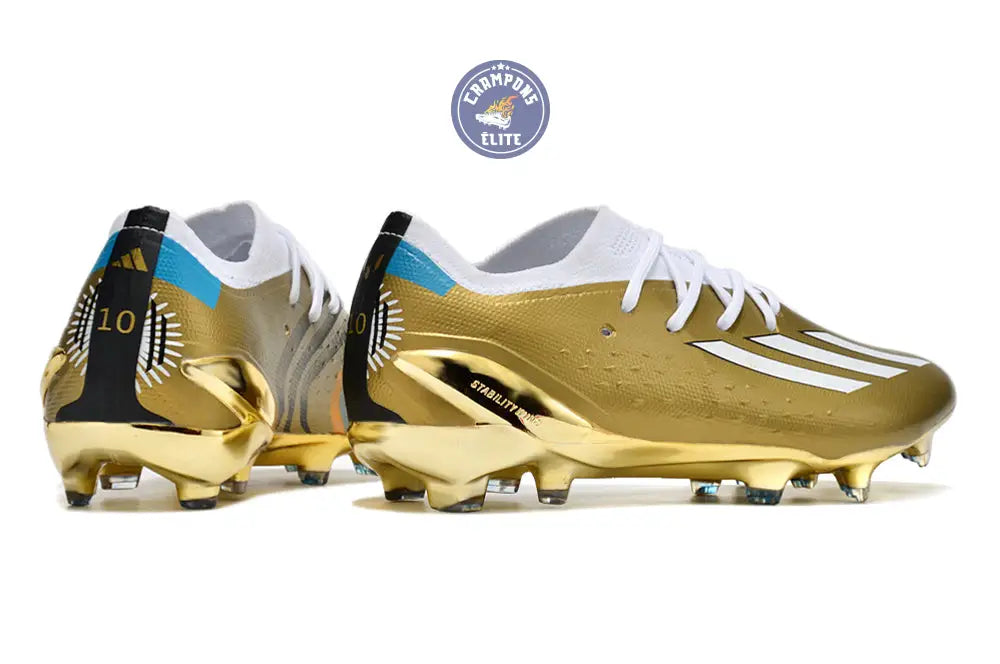 Image of ADIDAS X SPEEDPORTAL MESSI.1 FG LEYENDA - DORÉ/BLANC/BLEU