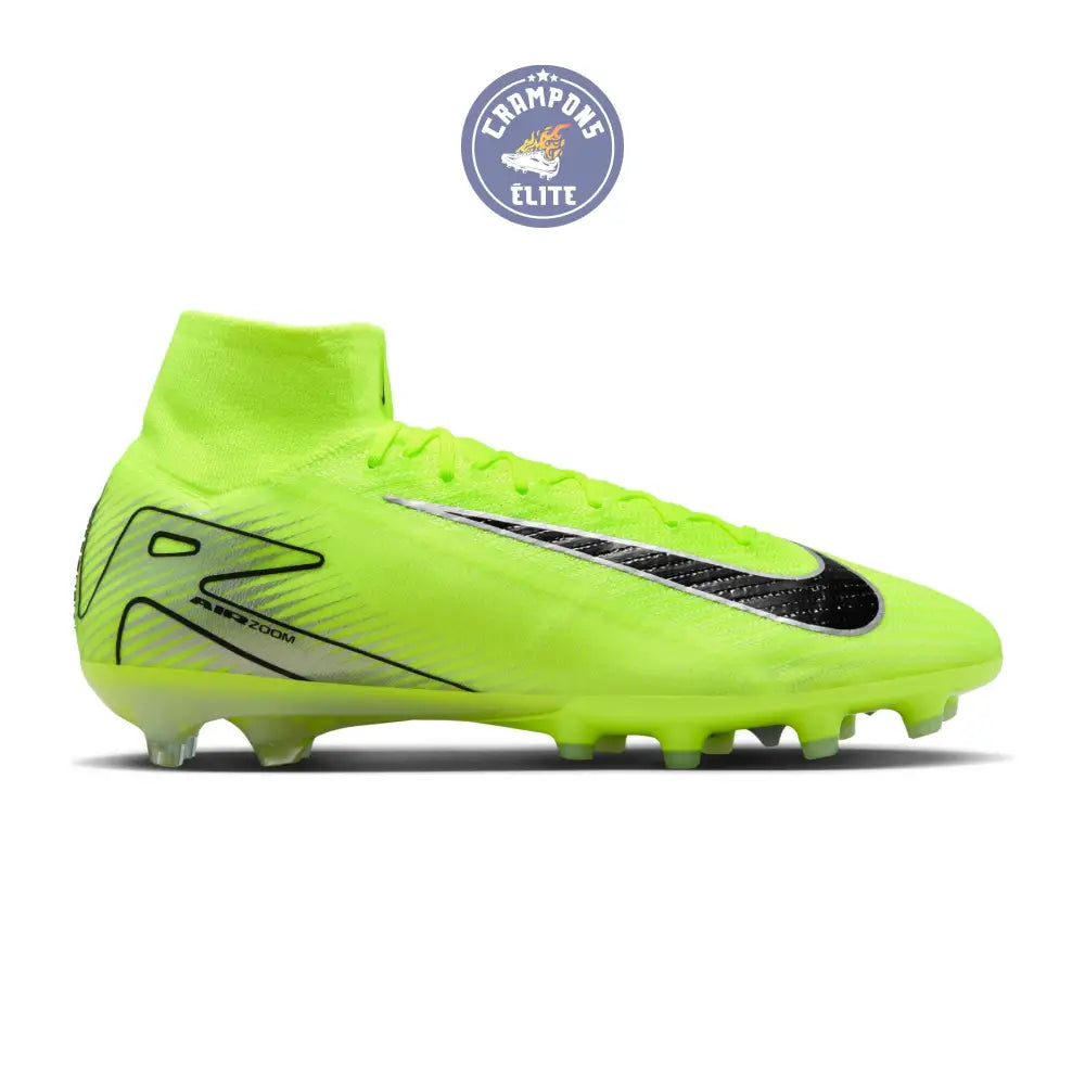 Image of Air Zoom Mercurial Superfly 10 AG - Vert/Jaune/Argenté/Noir