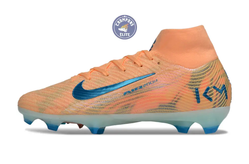 Air Zoom Mercurial Superfly 10 FG Kylian Mbappe - Orange/Bleu turquoise