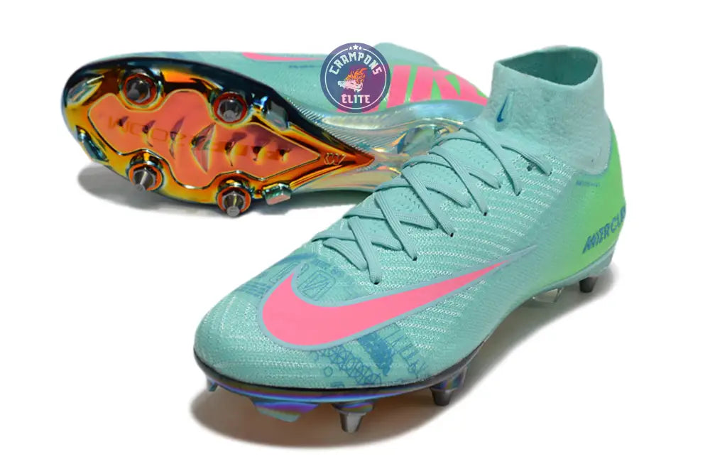 Image of Air Zoom Mercurial Superfly 10 SG Cosmic Speed 2 - Turquoise/Noir ÉDITION LIMITÉE
