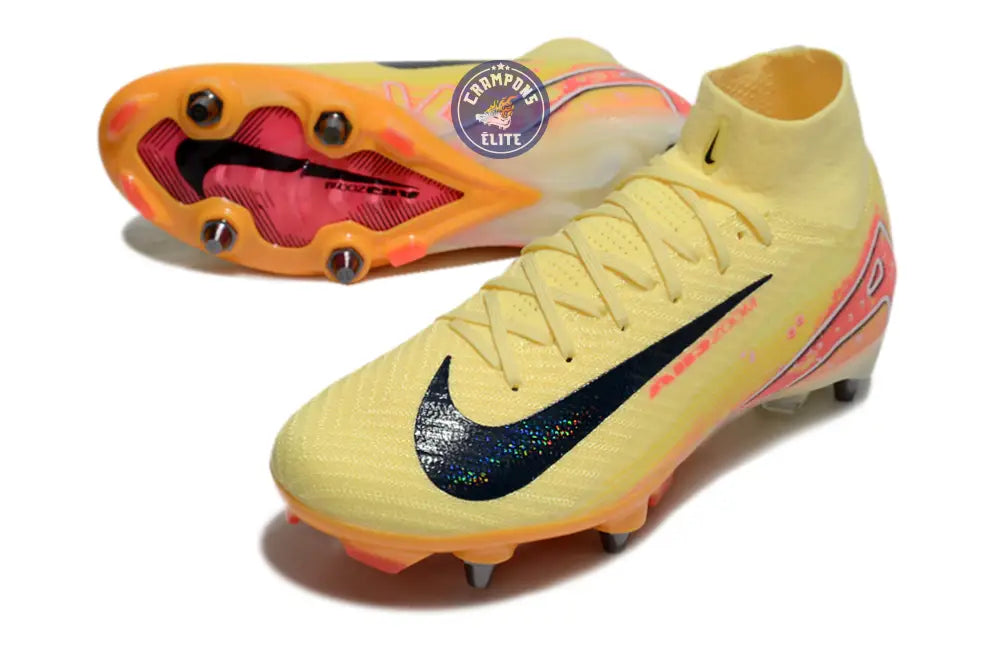 Image of Air Zoom Mercurial Superfly 10 SG Mbappé Personal Edition - Orange/Bleu
