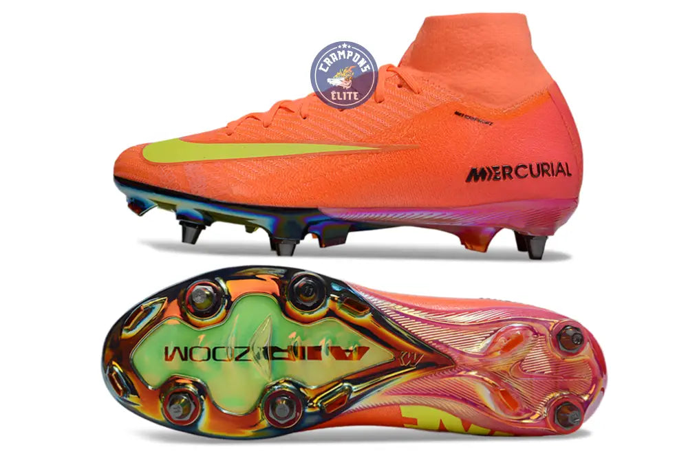 Image of Air Zoom Mercurial Superfly 10 SG - Orange/Jaune/Rose