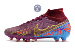 Image of Air Zoom Mercurial Superfly 9 Academy AG Mbappé Personal Edition - Bordeaux/Doré