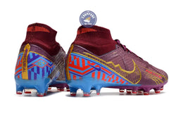Image of Air Zoom Mercurial Superfly 9 Academy AG Mbappé Personal Edition - Bordeaux/Doré