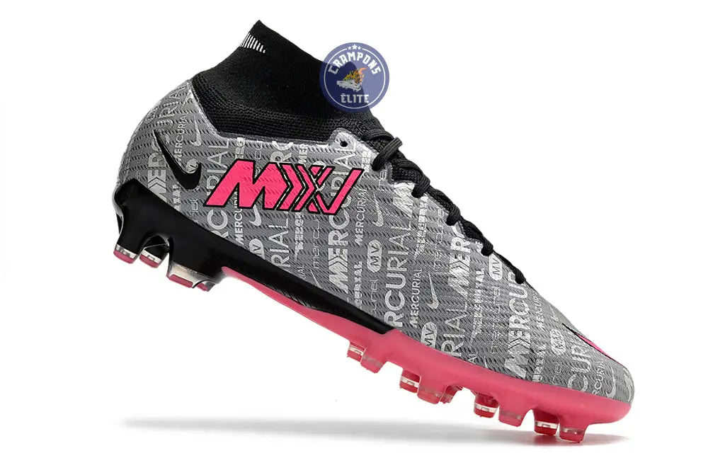 Air Zoom Mercurial Superfly 9 AG 25 - Argenté/Rose/Noir
