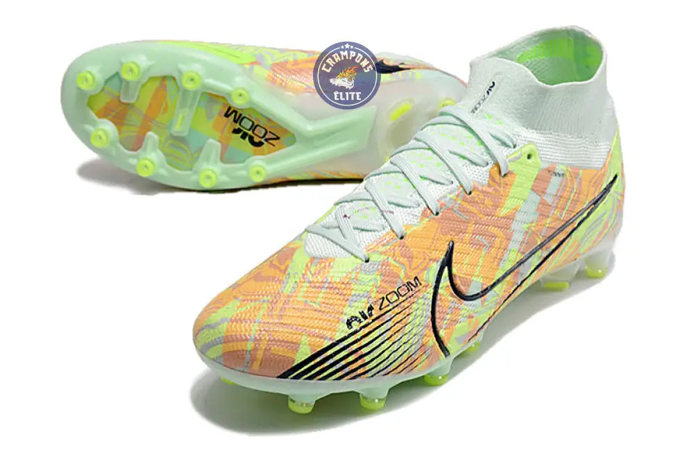 Air Zoom Mercurial Superfly 9 AG Bonded - Vert/Bleu/Orange