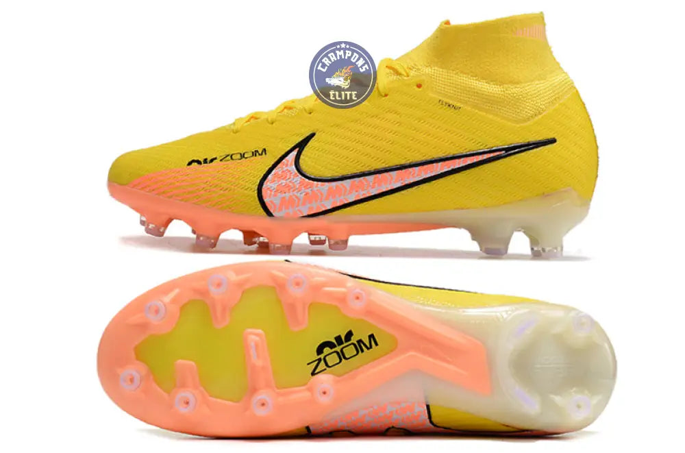 Air Zoom Mercurial Superfly 9 AG Lucent - Jaune/Crépuscule/Barely Grape