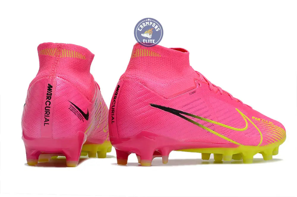 Air Zoom Mercurial Superfly 9 AG Luminous - Rose/Jaune Fluo/Gris