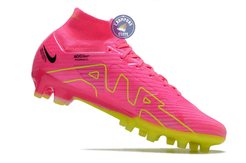 Air Zoom Mercurial Superfly 9 AG Luminous - Rose/Jaune Fluo/Gris