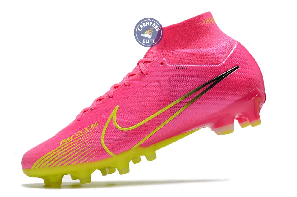 Air Zoom Mercurial Superfly 9 AG Luminous - Rose/Jaune Fluo/Gris