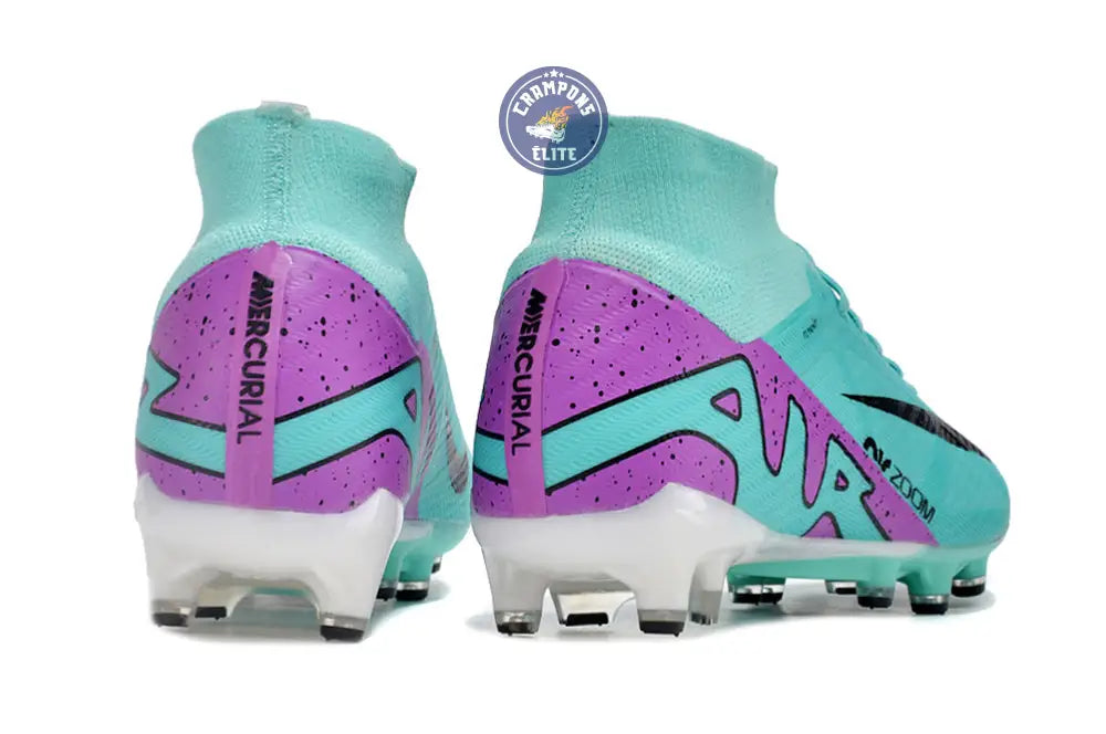 Air Zoom Mercurial Superfly 9 AG Peak Ready - Turquoise/Rose/Noir/Blanc