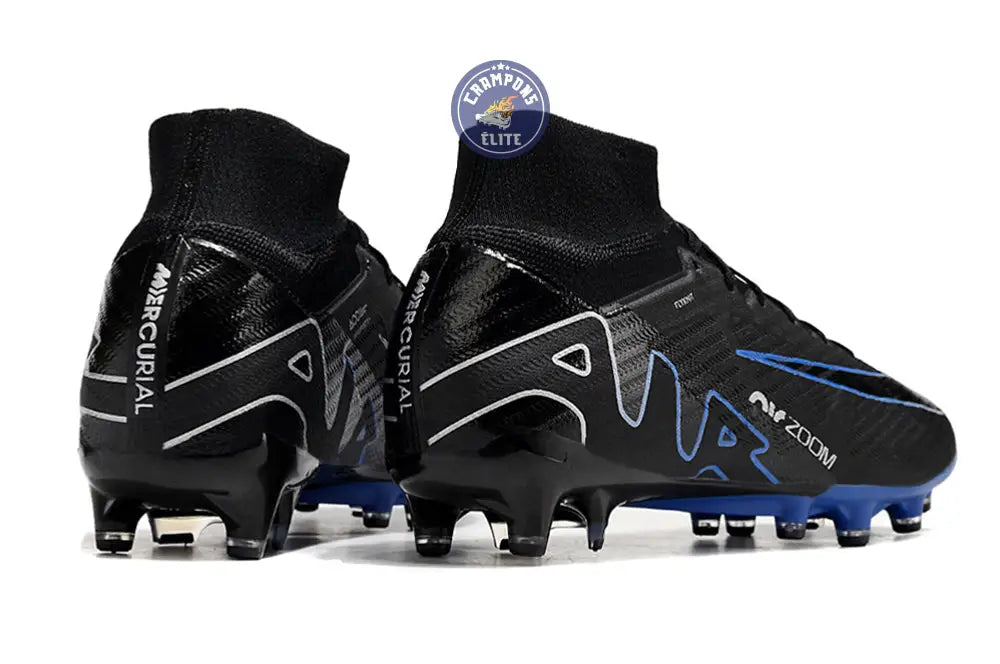 Image of Air Zoom Mercurial Superfly 9 AG Shadow - Noir/Chrome/Bleu