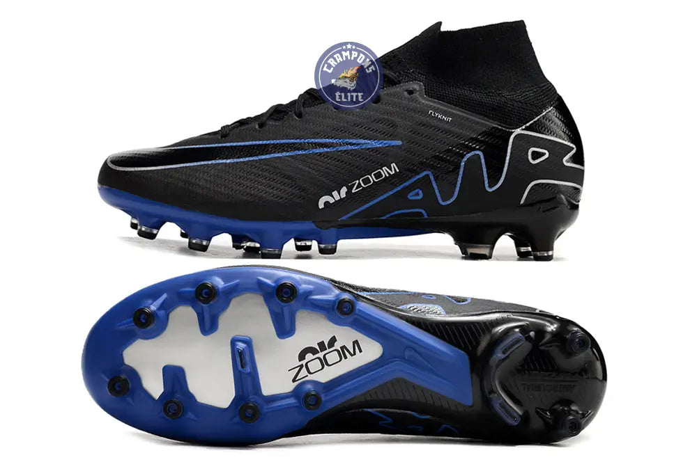 Image of Air Zoom Mercurial Superfly 9 AG Shadow - Noir/Chrome/Bleu