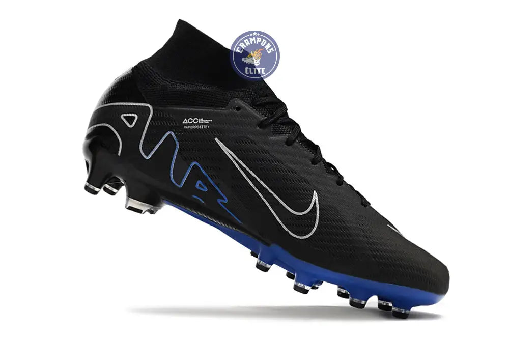 Air Zoom Mercurial Superfly 9 AG Shadow - Noir/Chrome/Bleu