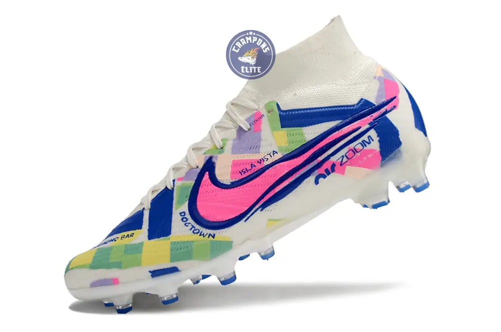 Image of Air Zoom Mercurial Superfly 9 AG SoCal Pack - Blanc/Bleu/Rose/Jaune/Vert