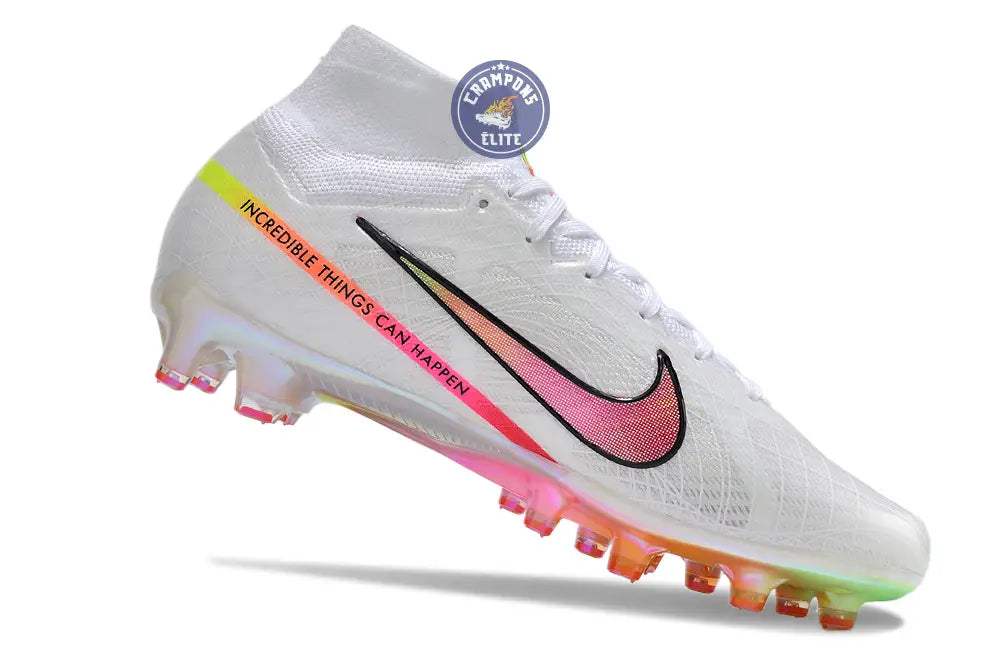 Image of Air Zoom Mercurial Superfly 9 AG x Marcus Rashford - Blanc/Rose/Jaune/Orange