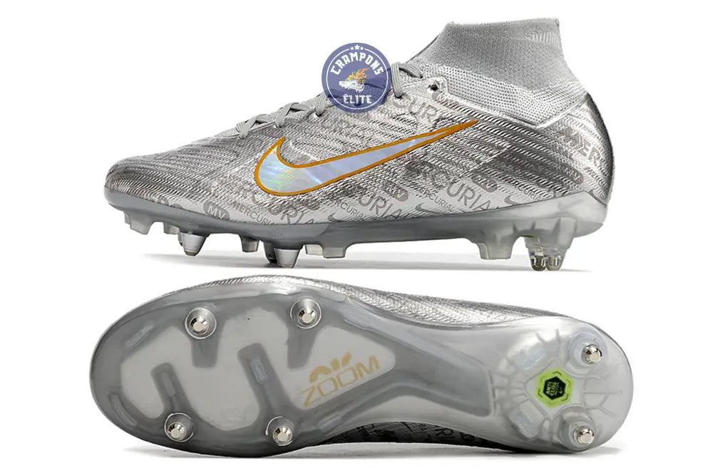 Image of Air Zoom Mercurial Superfly 9 Anticlog 25 - Argenté/Gris/Doré