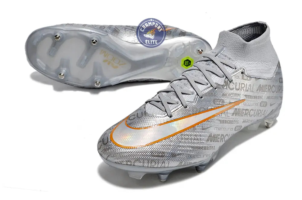 Image of Air Zoom Mercurial Superfly 9 Anticlog SG - Argenté/Gris/Doré/Blanc