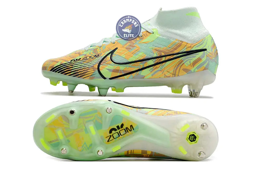 Image of Air Zoom Mercurial Superfly 9 Anticlog SG Bonded - Vert/Bleu/Orange