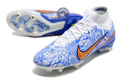 Image of Air Zoom Mercurial Superfly 9 Anticlog SG CR7 Personal Edition - Blanc/Cuivré/Bleu