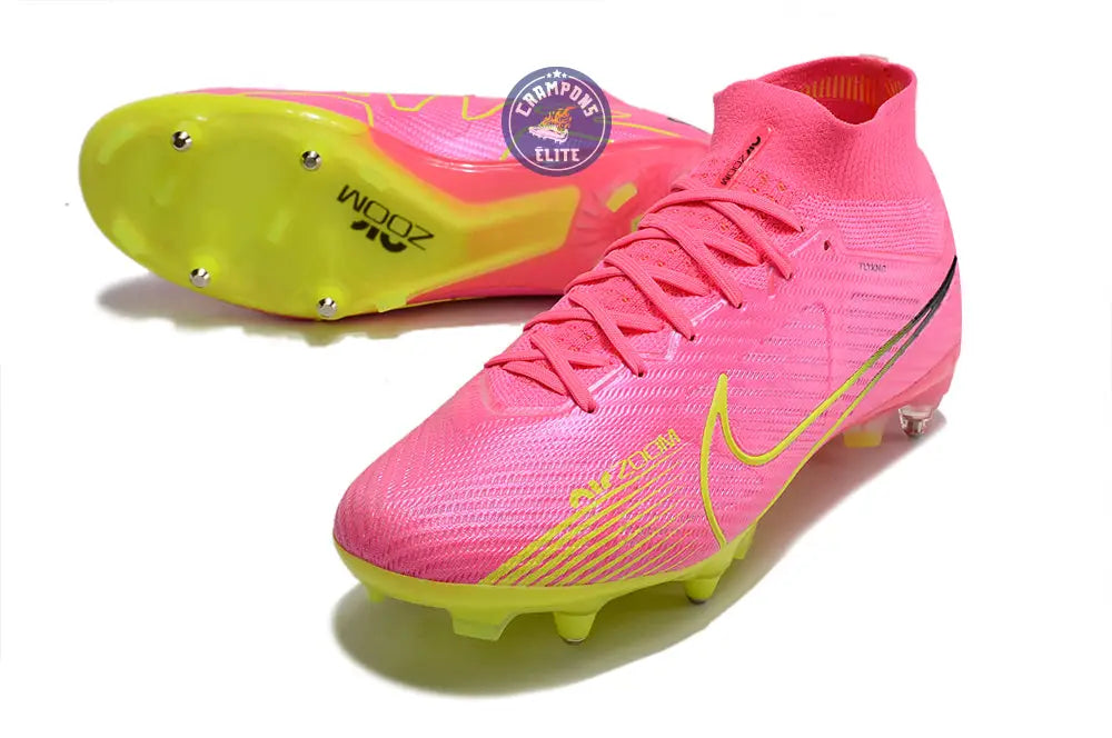 Air Zoom Mercurial Superfly 9 Anticlog SG Luminous - Rose/Jaune Fluo/Gris