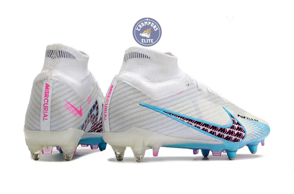 Air Zoom Mercurial Superfly 9 Anticlog SG-PRO Blast - Blanc/Bleu/Rose/Violet