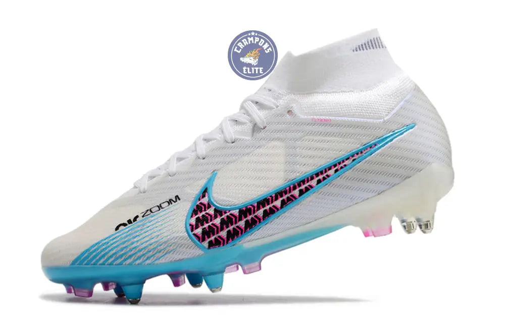 Image of Air Zoom Mercurial Superfly 9 Anticlog SG-PRO Blast - Blanc/Bleu/Rose/Violet