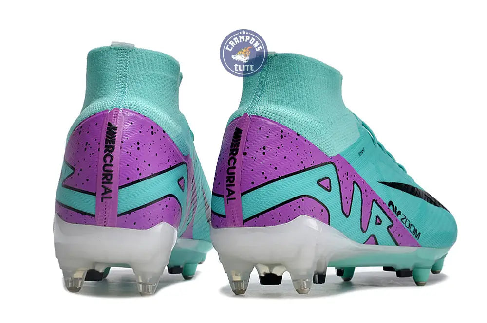 Image of Air Zoom Mercurial Superfly 9 Anticlog SG-PRO Peak Ready - Turquoise/Rose/Noir/Blanc