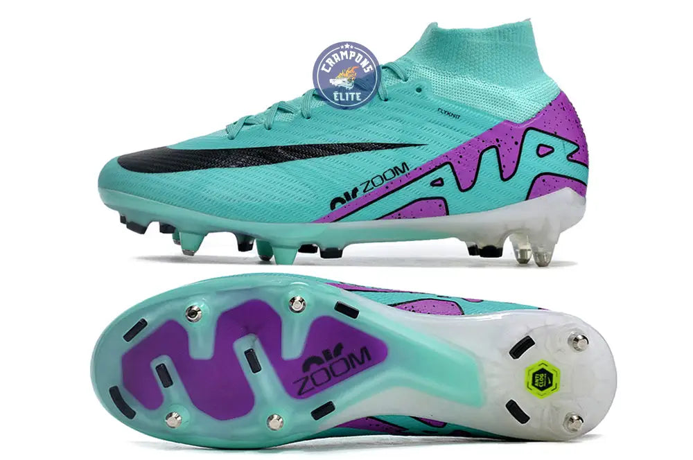 Air Zoom Mercurial Superfly 9 Anticlog SG-PRO Peak Ready - Turquoise/Rose/Noir/Blanc