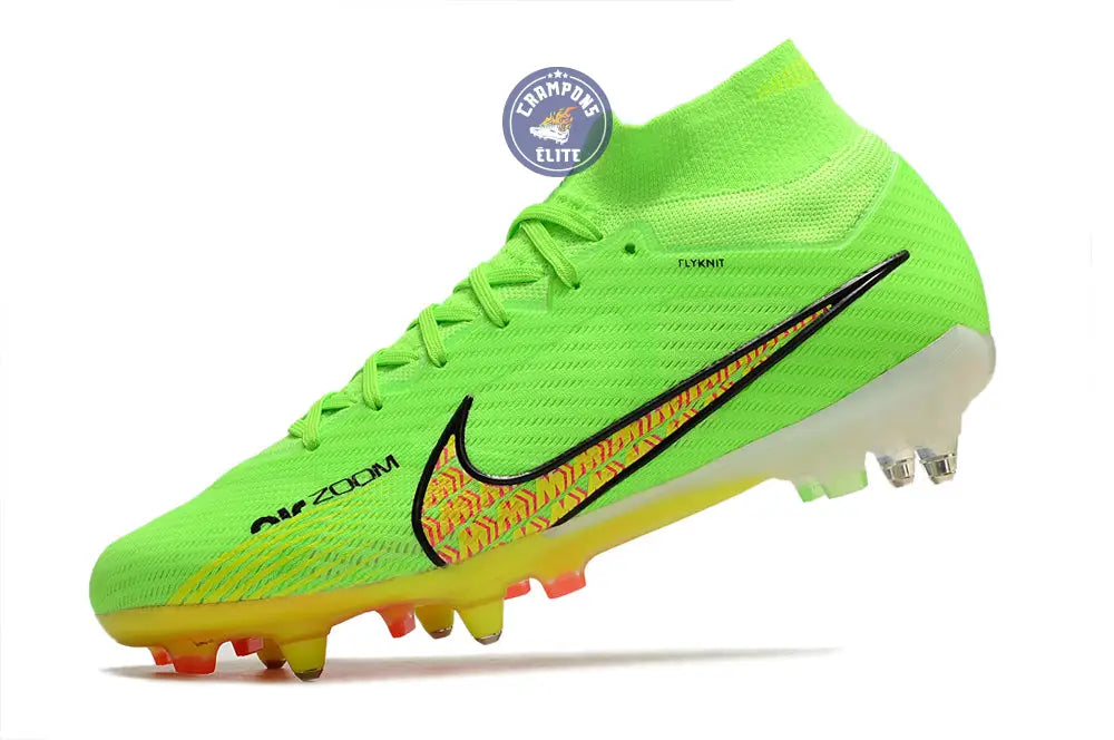 Air Zoom Mercurial Superfly 9 Anticlog SG - Vert/Jaune/Noir/Rose