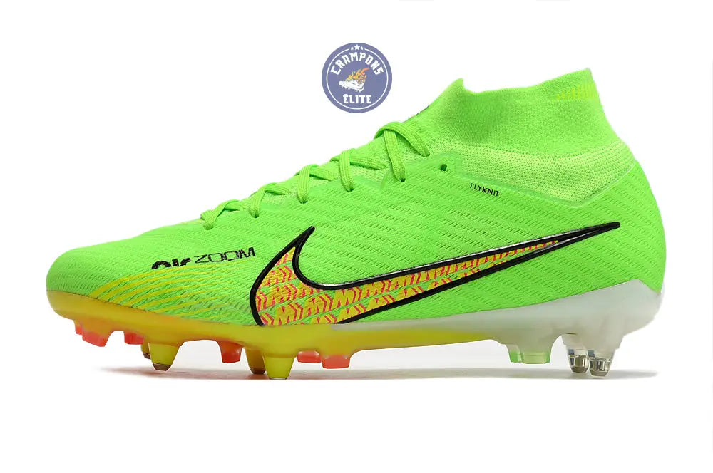 Air Zoom Mercurial Superfly 9 Anticlog SG - Vert/Jaune/Noir/Rose