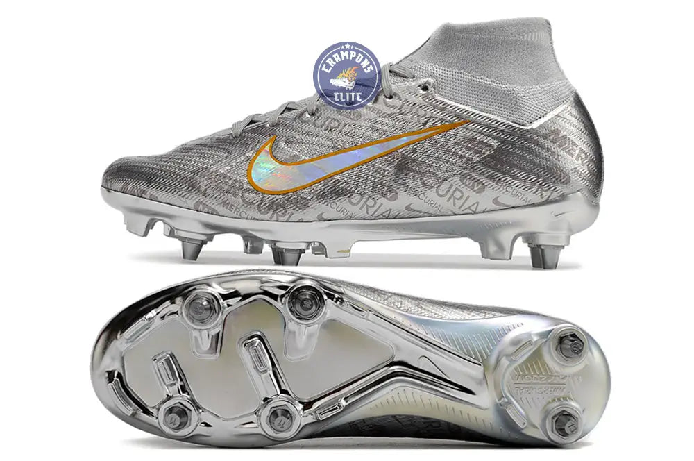 Image of Air Zoom Mercurial Superfly 9 SG - Argenté/Gris/Doré