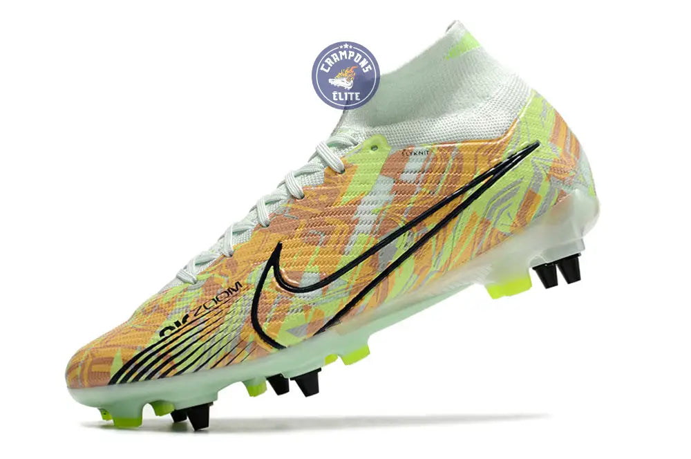 Image of Air Zoom Mercurial Superfly 9 SG Bonded - Vert/Bleu/Orange