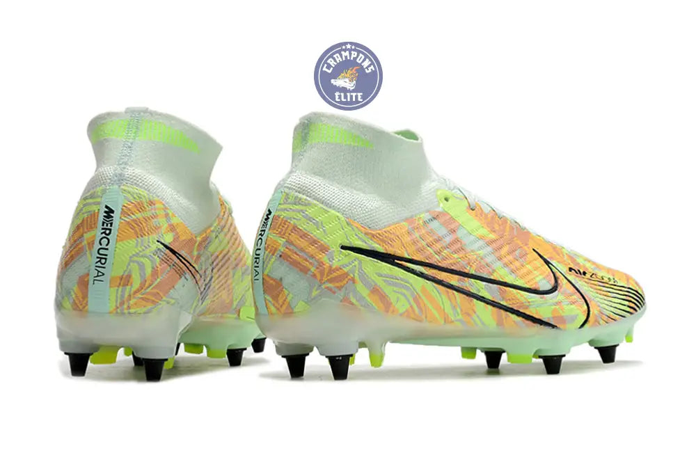 Image of Air Zoom Mercurial Superfly 9 SG Bonded - Vert/Bleu/Orange