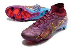 Image of Air Zoom Mercurial Superfly 9 SG Mbappé Personal Edition - Bordeaux/Doré