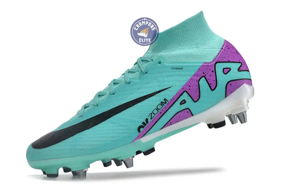 Image of Air Zoom Mercurial Superfly 9 SG-PRO Peak Ready - Turquoise/Rose/Noir/Blanc