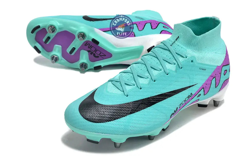 Air Zoom Mercurial Superfly 9 SG-PRO Peak Ready - Turquoise/Rose/Noir/Blanc
