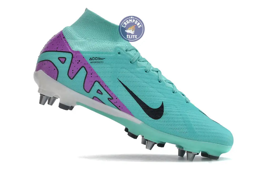 Image of Air Zoom Mercurial Superfly 9 SG-PRO Peak Ready - Turquoise/Rose/Noir/Blanc