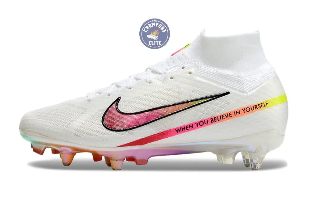 Air Zoom Mercurial Superfly 9 x Rashford Anticlog SG - Blanc/Rose/Orange/Jaune