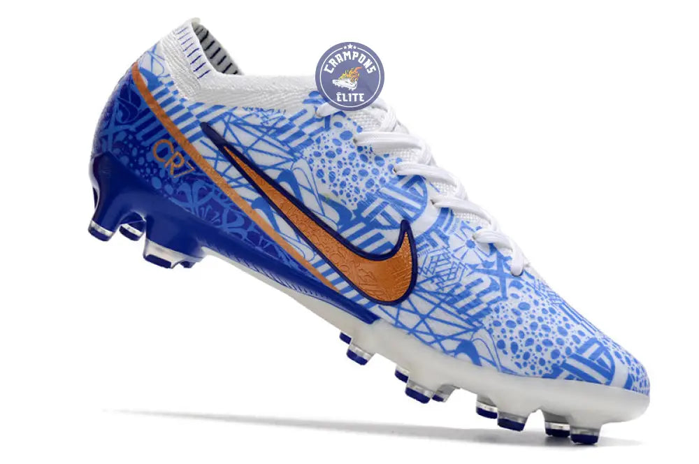 Air Zoom Mercurial Vapor 15 AG-PRO CR7 Personal Edition - Blanc/Cuivré/Bleu