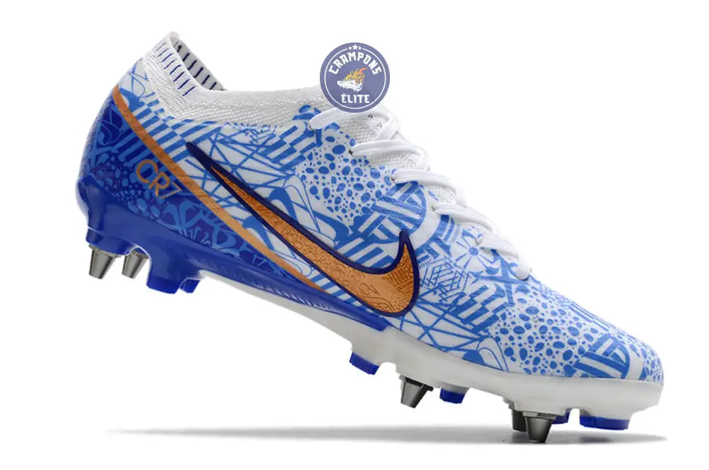 Air Zoom Mercurial Vapor 15 Anticlog SG-PRO CR7 Personal Edition - Blanc/Cuivré/Bleu