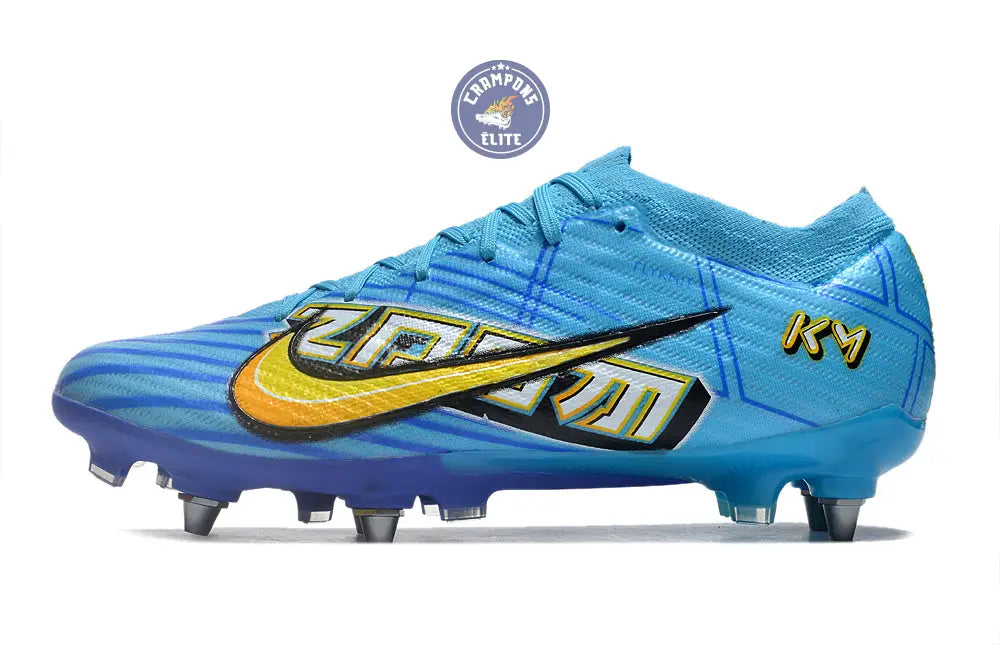 Image of Air Zoom Mercurial Vapor 15 SG Mbappé Personal Edition - Bleu/Blanc