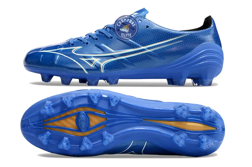 Alpha Elite FG/AG Mugen - Bleu/Blanc/Doré