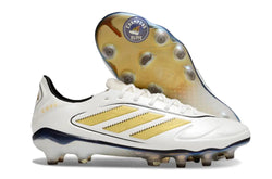 Image of Copa Pure 3 Elite FG Luxe Control Teaser - Blanc/Matte Gold/Noir ÉDITION LIMITÉE
