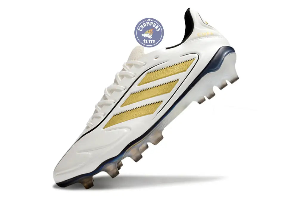 Copa Pure 3 Elite FG Luxe Control Teaser - Blanc/Matte Gold/Noir ÉDITION LIMITÉE