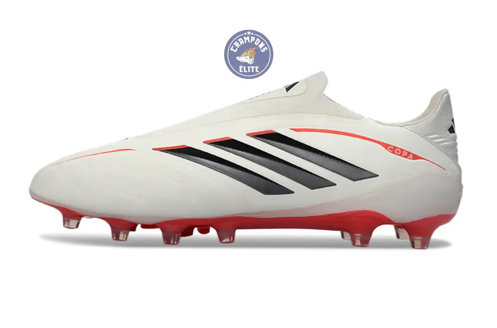 COPA PURE 4 LACELESS ELITE FG BORN FOR GOALS - BLANC/ARGENTÉ/NOIR/LUCID RED