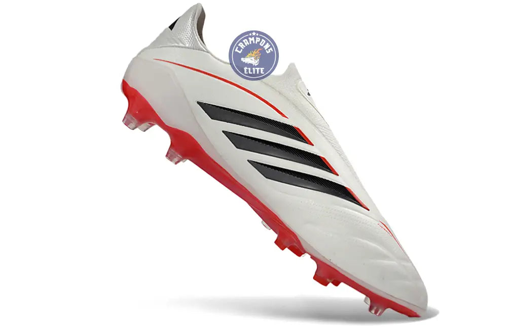 Image of COPA PURE 4 LACELESS ELITE FG BORN FOR GOALS - BLANC/ARGENTÉ/NOIR/LUCID RED