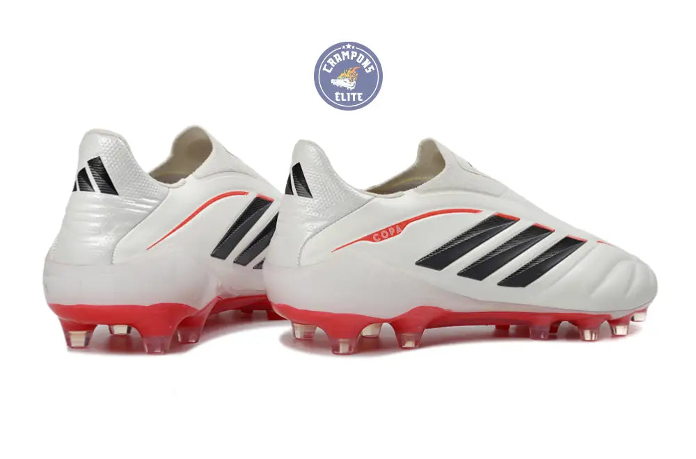 Image of COPA PURE 4 LACELESS ELITE FG BORN FOR GOALS - BLANC/ARGENTÉ/NOIR/LUCID RED
